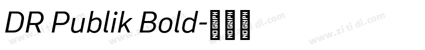 DR Publik Bold字体转换